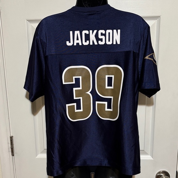 Collectible Women’s St. Louis Rams Navy/Gold Jersey with Jackson/# 39 Size XL - Picture 3 of 8